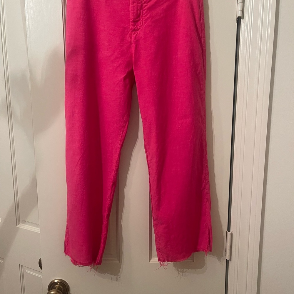 Frank & Eileen Pink Cropped Pants Kinsale